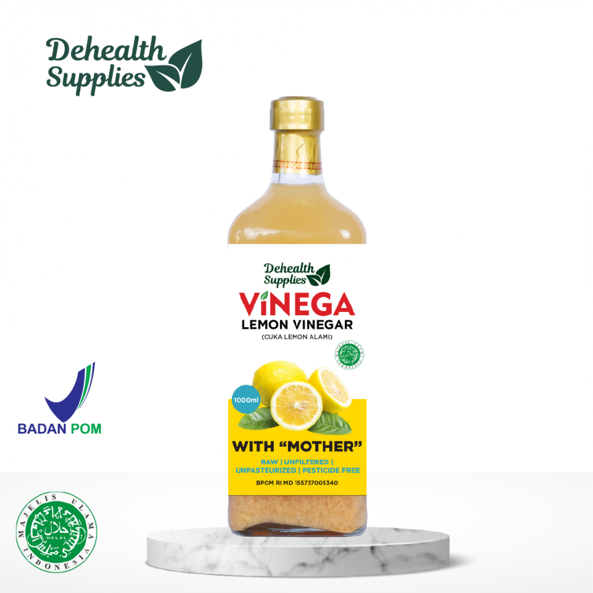 Dehealth Vinega Lemon 1000ml