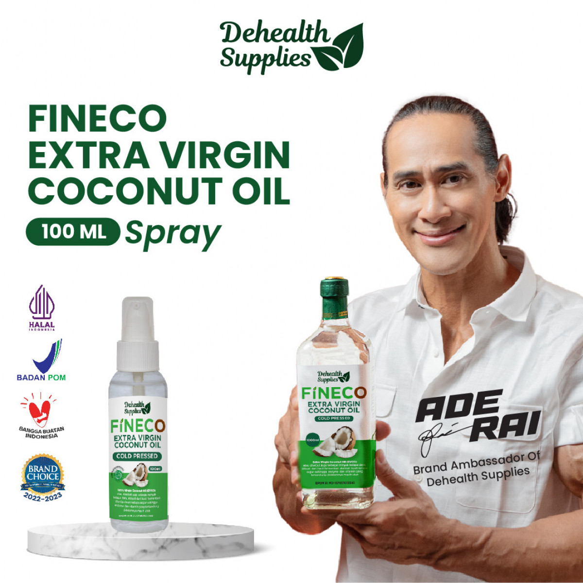 Fineco Extra Virgin Coconut Oil / EVCO Spray 100ml