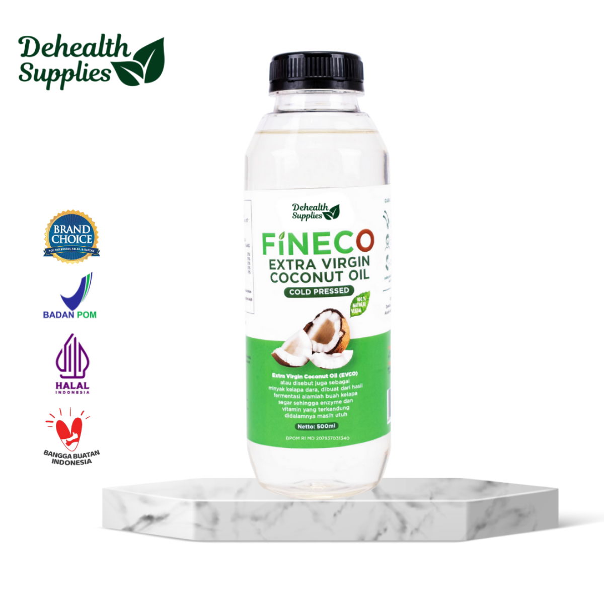 Fineco EVCO 500ml (Botol Plastik)