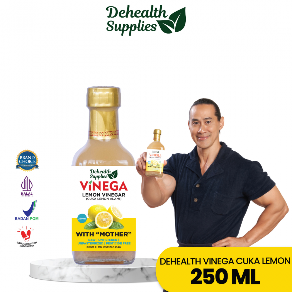 Dehealth Vinega Lemon 250ml 