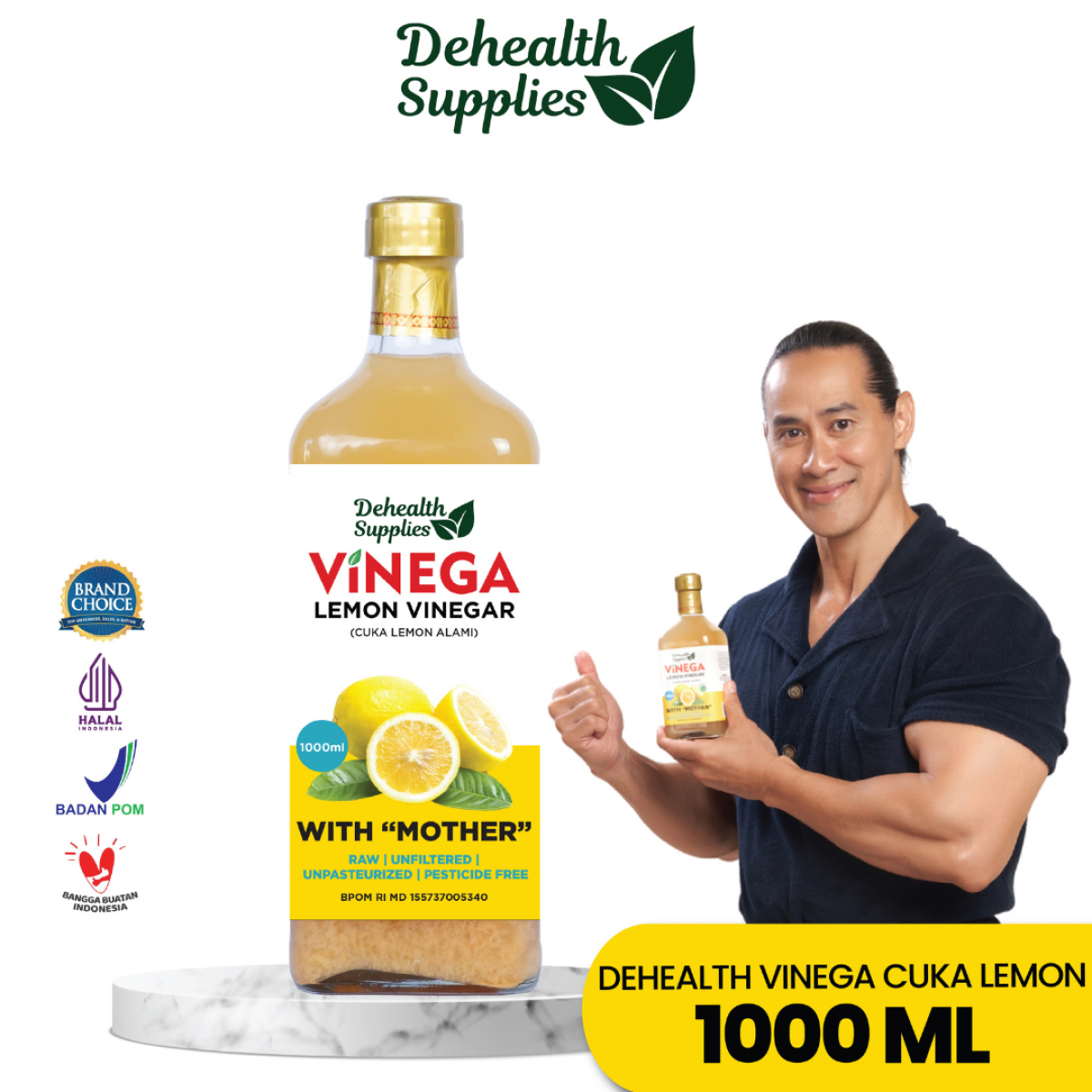 Dehealth Vinega Lemon 1000ml