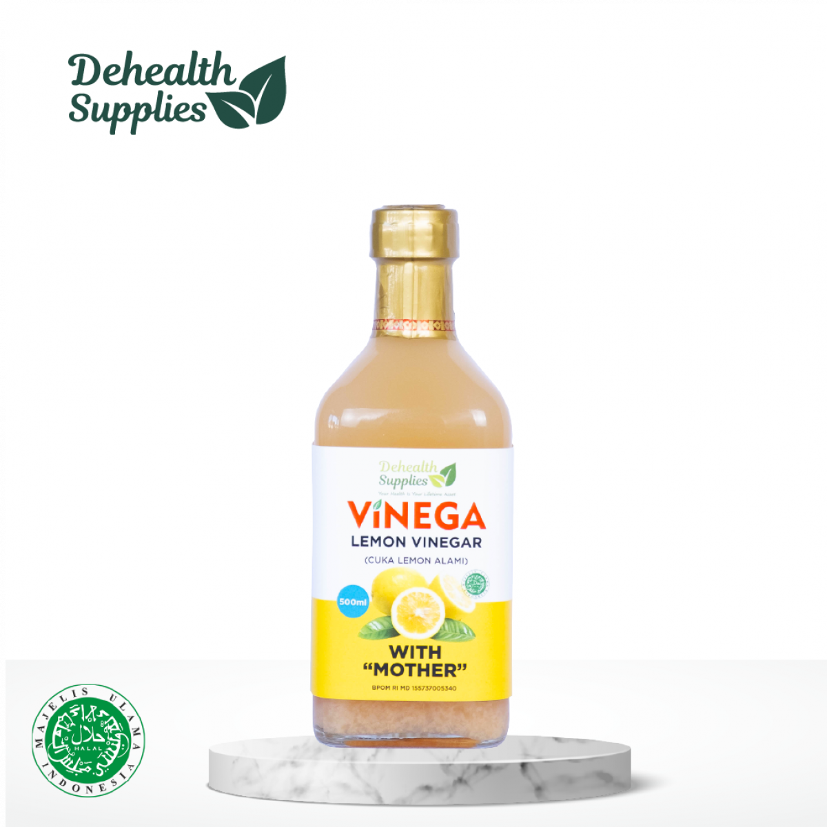 Dehealth Vinega Lemon 500ml 