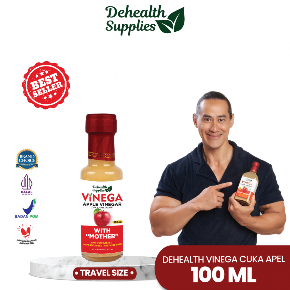 Dehealth Vinega Apel 100ml 
