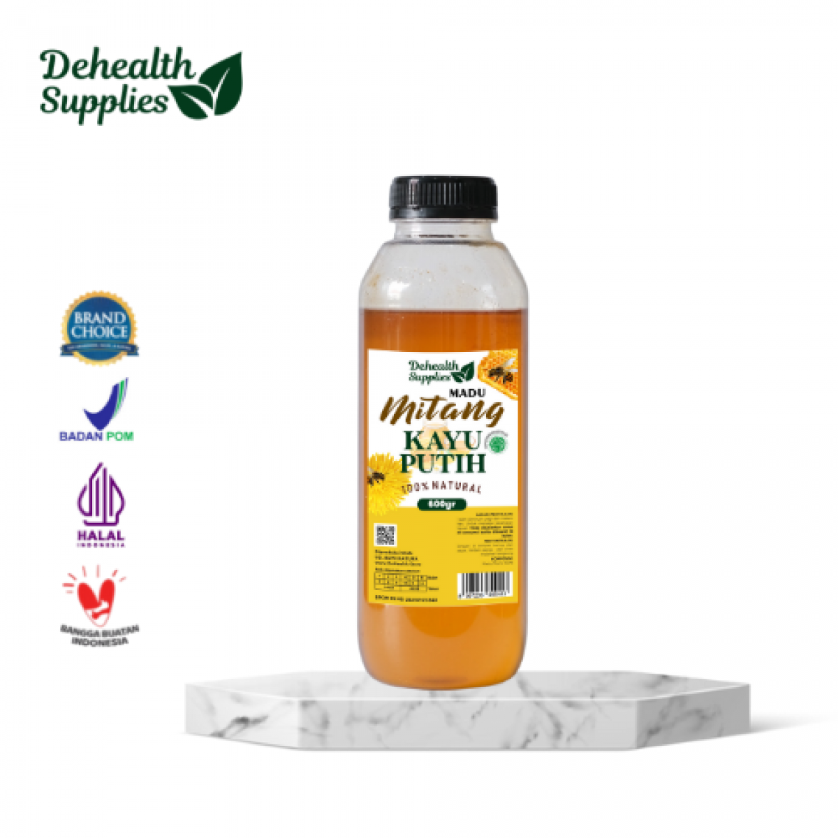 Dehealth Madu Mitang Kayu Putih 600gr Plastik